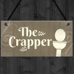 The Crapper Shabby Chic Bathroom Signs And Plaques Funny Novelty