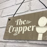 The Crapper Shabby Chic Bathroom Signs And Plaques Funny Novelty