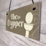 The Crapper Shabby Chic Bathroom Signs And Plaques Funny Novelty