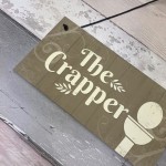 The Crapper Shabby Chic Bathroom Signs And Plaques Funny Novelty