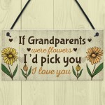 Cute Gift For Nan Grandad Sign Grandparent Plaque Keepsake Gift 