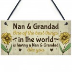 Nan And Grandad Christmas Birthday Gifts Plaque Grandparent Gift