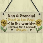 Nan And Grandad Christmas Birthday Gifts Plaque Grandparent Gift