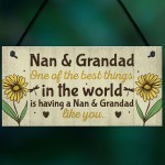 Nan And Grandad Christmas Birthday Gifts Plaque Grandparent Gift