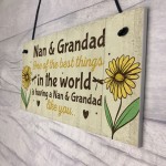 Nan And Grandad Christmas Birthday Gifts Plaque Grandparent Gift