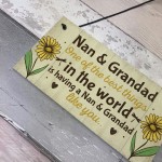 Nan And Grandad Christmas Birthday Gifts Plaque Grandparent Gift