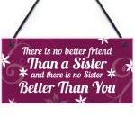 Best Friend Sister Gifts For Birthday Christmas Plaque Keepsake