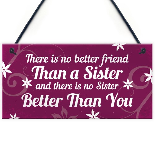 Best Friend Sister Gifts For Birthday Christmas Plaque Keepsake