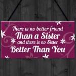 Best Friend Sister Gifts For Birthday Christmas Plaque Keepsake