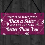 Best Friend Sister Gifts For Birthday Christmas Plaque Keepsake