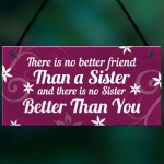 Best Friend Sister Gifts For Birthday Christmas Plaque Keepsake