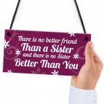 Best Friend Sister Gifts For Birthday Christmas Plaque Keepsake