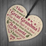 Great Grandma Ornament Heart Christmas Grandma Announcement