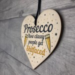 Funny Friendship Gifts For Best Friend Wooden Heart Alcohol Sign