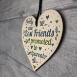 Best Friend Gift Godparents Gift For Christening Wood Heart Sign