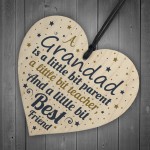 Grandad Christmas Gifts Birthday Gifts Wooden Heart Plaque Sign