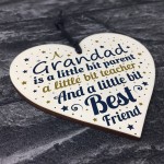 Grandad Christmas Gifts Birthday Gifts Wooden Heart Plaque Sign