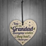Grandad Grandma Gifts Handmade Wooden Heart Birthday Christmas