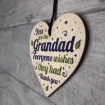 Grandad Grandma Gifts Handmade Wooden Heart Birthday Christmas