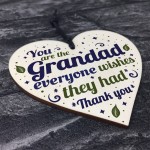 Grandad Grandma Gifts Handmade Wooden Heart Birthday Christmas