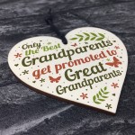 Baby Announcement Great Grandparent Gifts Heart Grandparent Sign