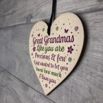 Great Grandparent Gifts Great Grandma Wooden Heart Plaque Gift