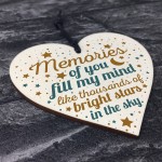 Memorial Christmas Wooden Bauble In Memory Mum Dad Nan Grandad