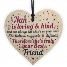 Gifts For Nan Birthday Christmas Heart Best Friend Gift Plaque