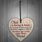 Gifts For Nan Birthday Christmas Heart Best Friend Gift Plaque