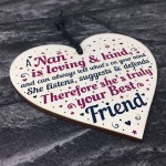 Gifts For Nan Birthday Christmas Heart Best Friend Gift Plaque
