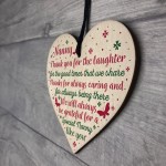 Nanny Gifts For Christmas Heart Thank You Nan Birthday Gift Sign