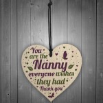 Christmas Gifts For Nan Nanny Wood Heart Xmas Gifts For Her 