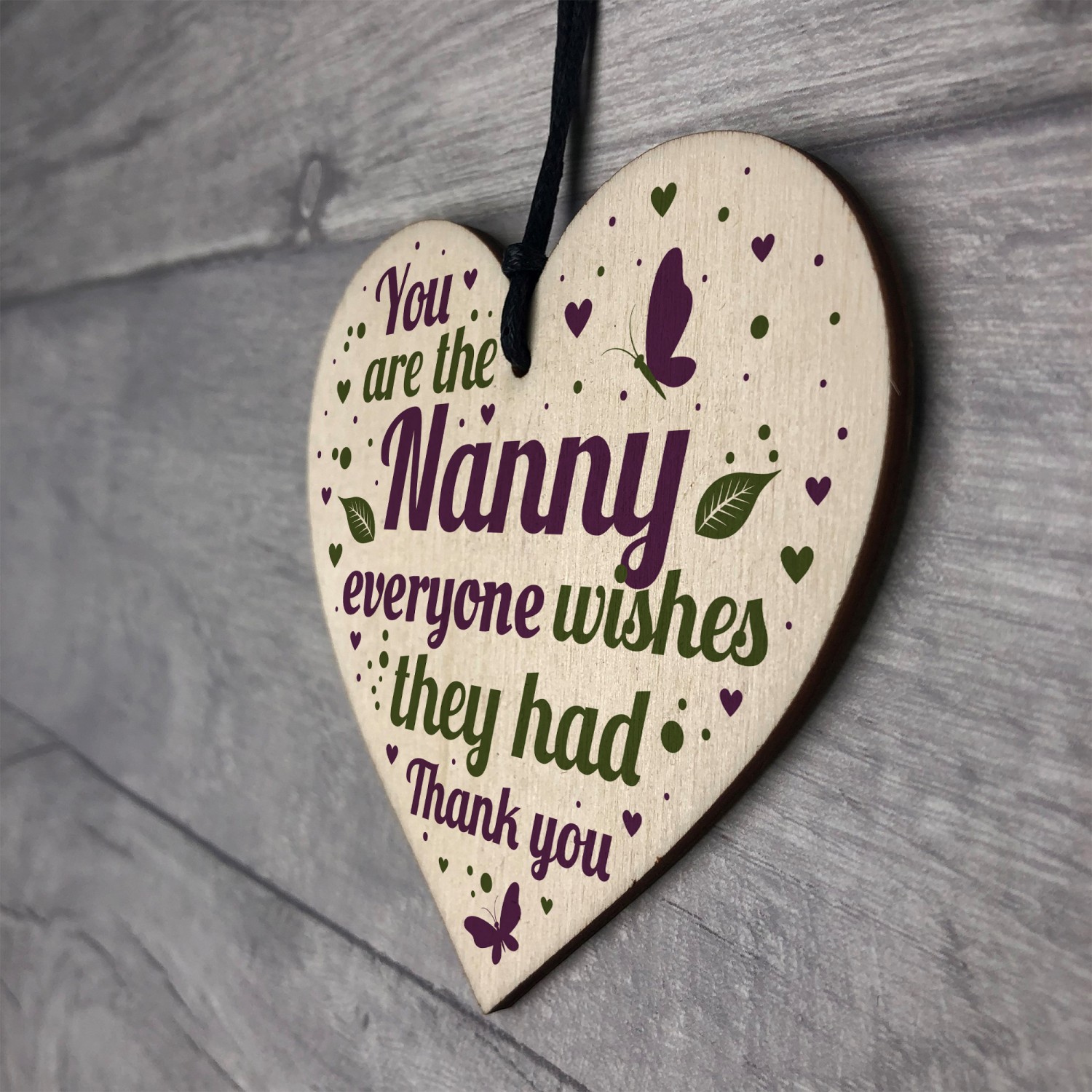 Christmas Gifts For Nan Nanny Wood Heart Xmas Gifts For Her
