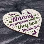 Christmas Gifts For Nan Nanny Wood Heart Xmas Gifts For Her 