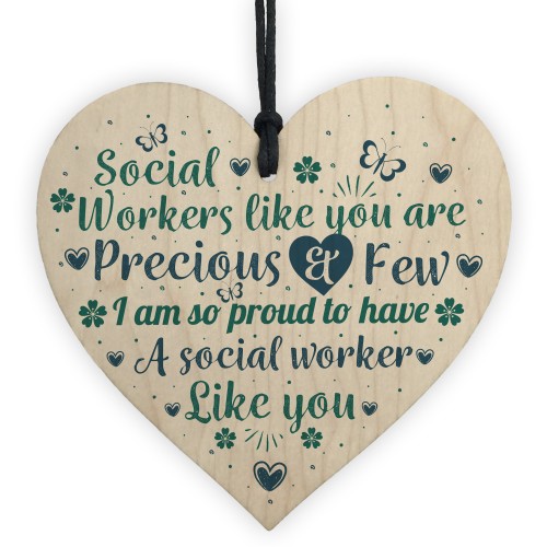 Social Worker Gift Wood Heart Thank You Gift For Friend Keepsake Social Worker Gift Wood Heart Thank You Gift For Friend Keepsake