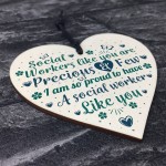 Social Worker Gift Wood Heart Thank You Gift For Friend Keepsake Social Worker Gift Wood Heart Thank You Gift For Friend Keepsake