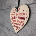 Christmas Gifts For Mum Thank You Wood Heart Foster Mum Gift