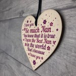 Love You Nan Gift For Christmas Birthday Heart Grandparent Gift