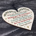 Christmas Memorial Decorations Mum Dad Nan Hanging Wooden Bauble