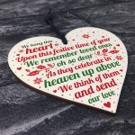 Memorial Heart Plaque For Mum Nan Dad Grandad Christmas Tree