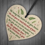 In Memory Of Mum Dad Nan Memorial Heart CHRISTMAS Tree Gift
