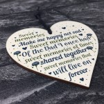 Christmas Tree Grave Memorial Ornament For Dad Wooden Heart
