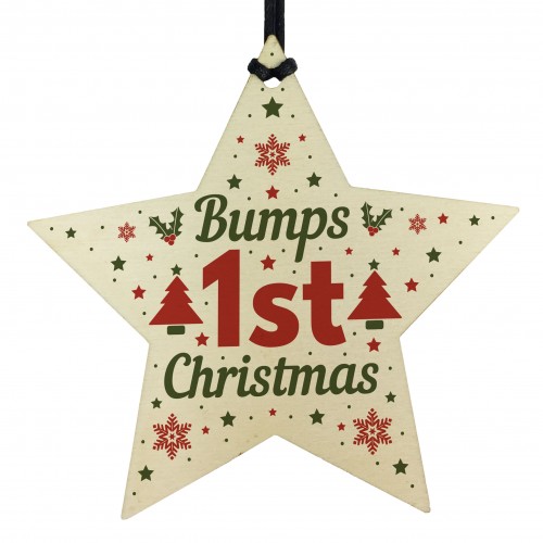 Bumps First Christmas Tree Decoration Bauble Newborn Baby Mum