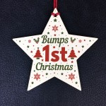 Bumps First Christmas Tree Decoration Bauble Newborn Baby Mum