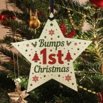 Bumps First Christmas Tree Decoration Bauble Newborn Baby Mum