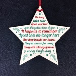 Christmas Memorial Bauble Tree Decorations Handmade Wooden Star