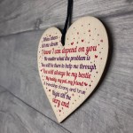 Best Friend Heart Friendship Sign Thank You Plaque Keepsake Gift