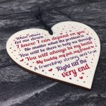 Best Friend Heart Friendship Sign Thank You Plaque Keepsake Gift