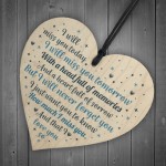 Mum Dad Grandad Friend Heart Memorial Plaque Bereavement Gift