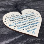 Mum Dad Grandad Friend Heart Memorial Plaque Bereavement Gift
